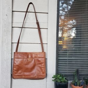 100% Leather Purse Liz Claiborne Cross Body EUC